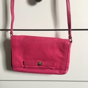 Kate Spade Cross Body Purse - Pink with Bow